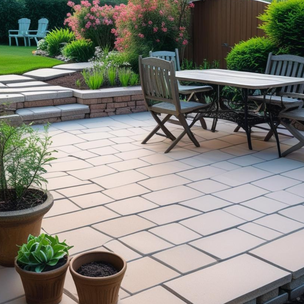 Patio Stone Paved in Wrexham also Driveways and Pathways