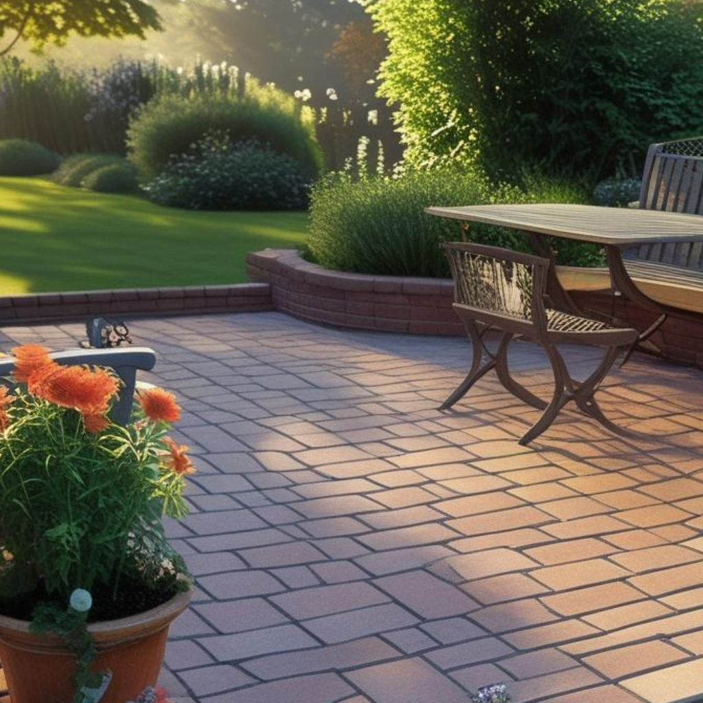Stone Paved Patio in Wrexham also for Driveway and Pathways